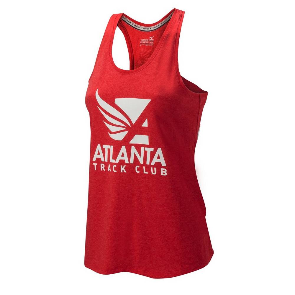 Mizuno Atlanta Track Club Sport - Bayan Atlet - Kırmızı Türkiye (FQCVYU-432)